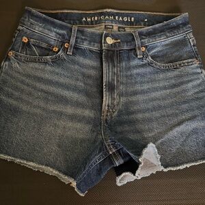American Eagle Outfitters Women's Denim Shorts - Dark Blue